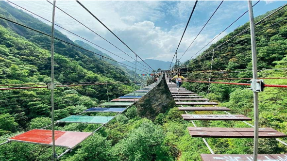 浙北大峡谷步步惊心网红桥